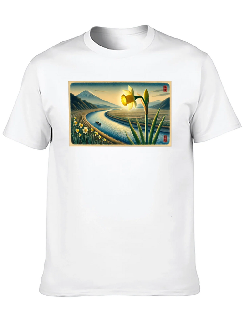 Daffodil River View Graphic Tee product image 9
