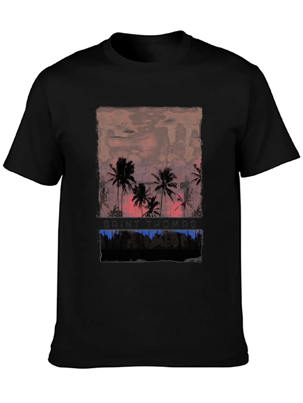 Saint Thomas Palm Tree Graphic T-Shirt product image 3