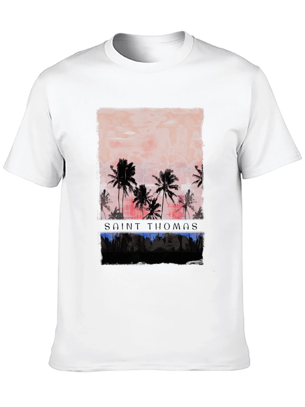 Saint Thomas Palm Tree Graphic T-Shirt product image 9