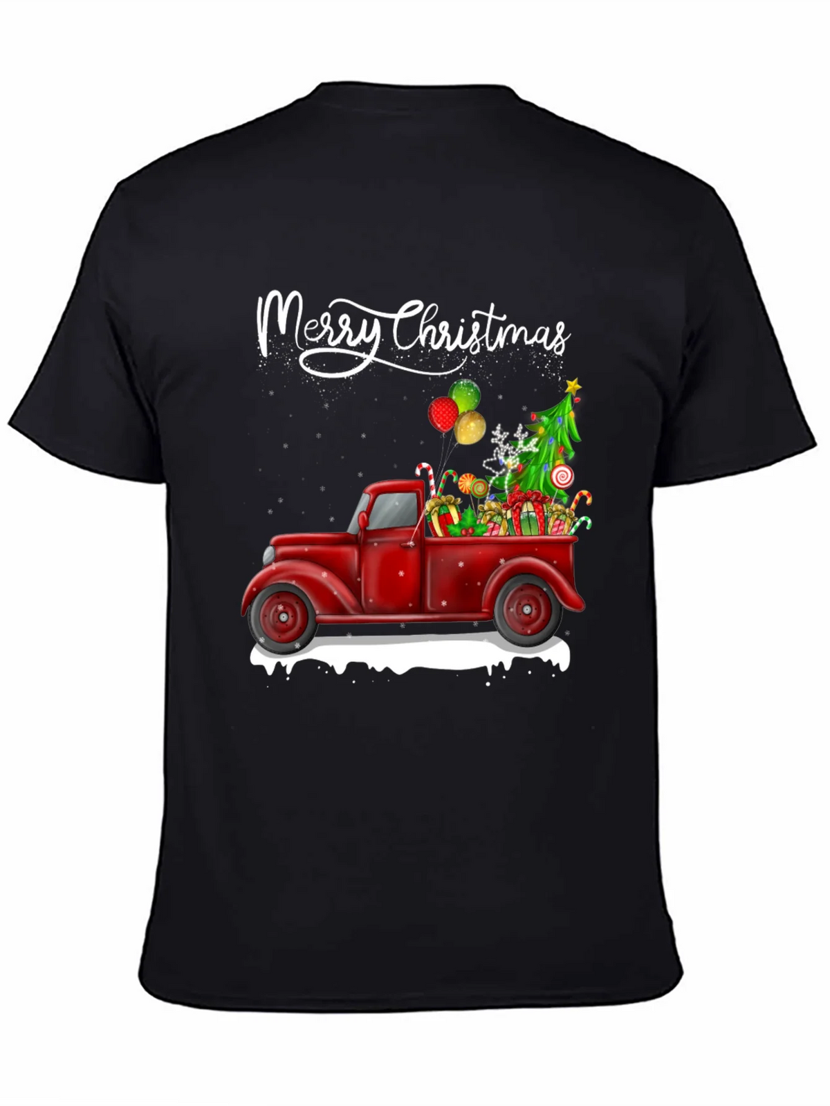 Merry Christmas Truck T-Shirt product image 4