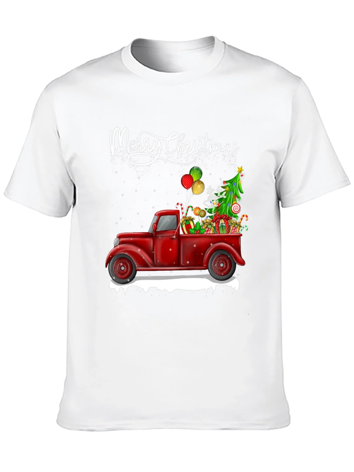 Merry Christmas Truck T-Shirt product image 9