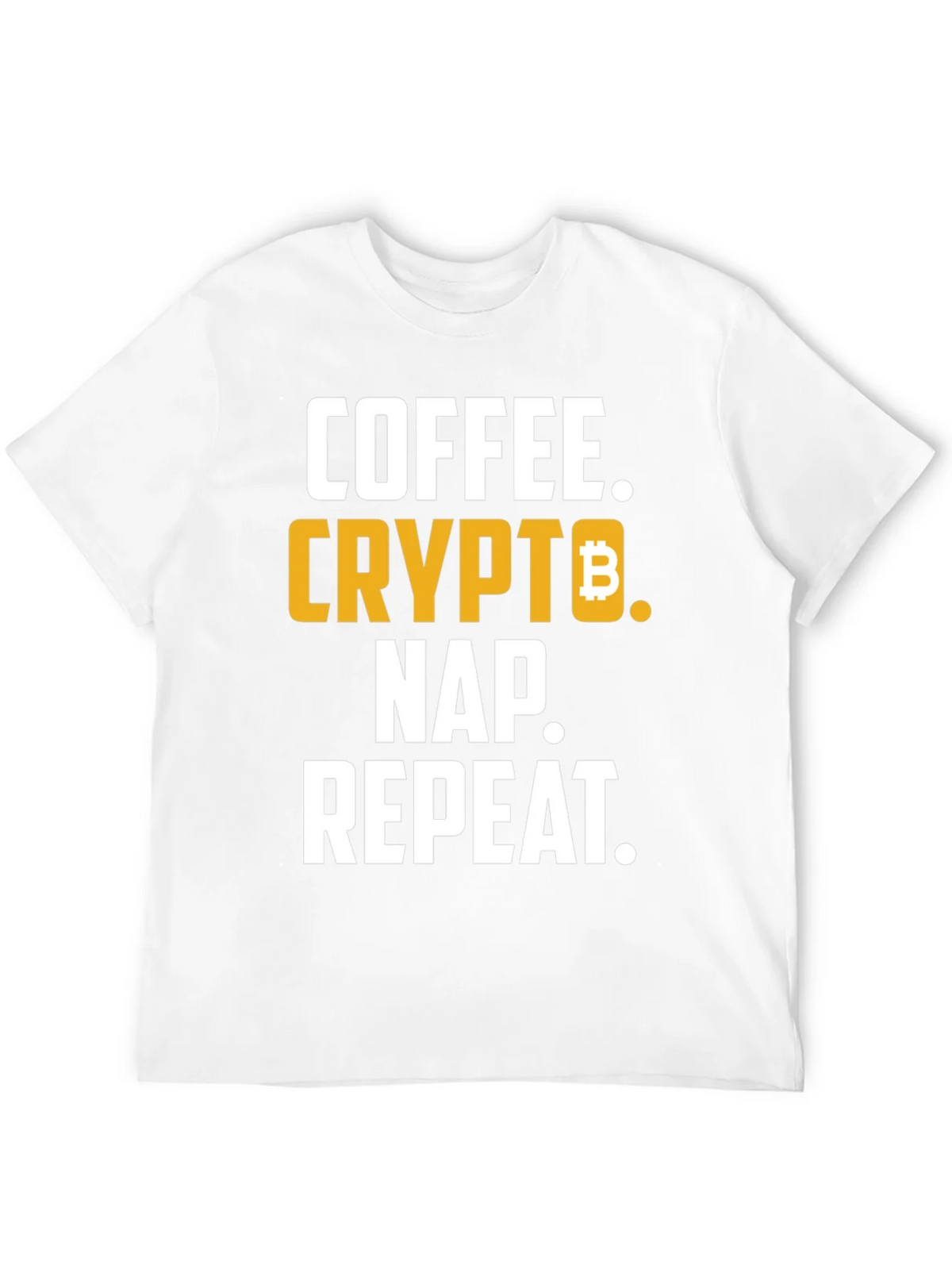 Coffee Crypto Nap Repeat T-Shirt Funny Bitcoin Tee product image 11