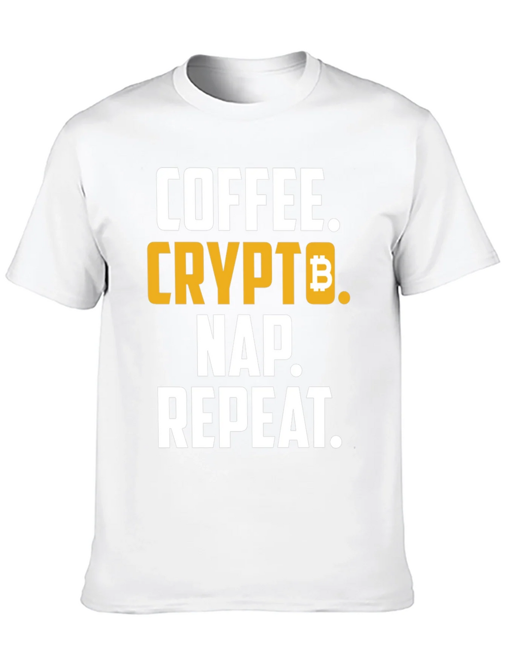 Coffee Crypto Nap Repeat T-Shirt Funny Bitcoin Tee product image 9