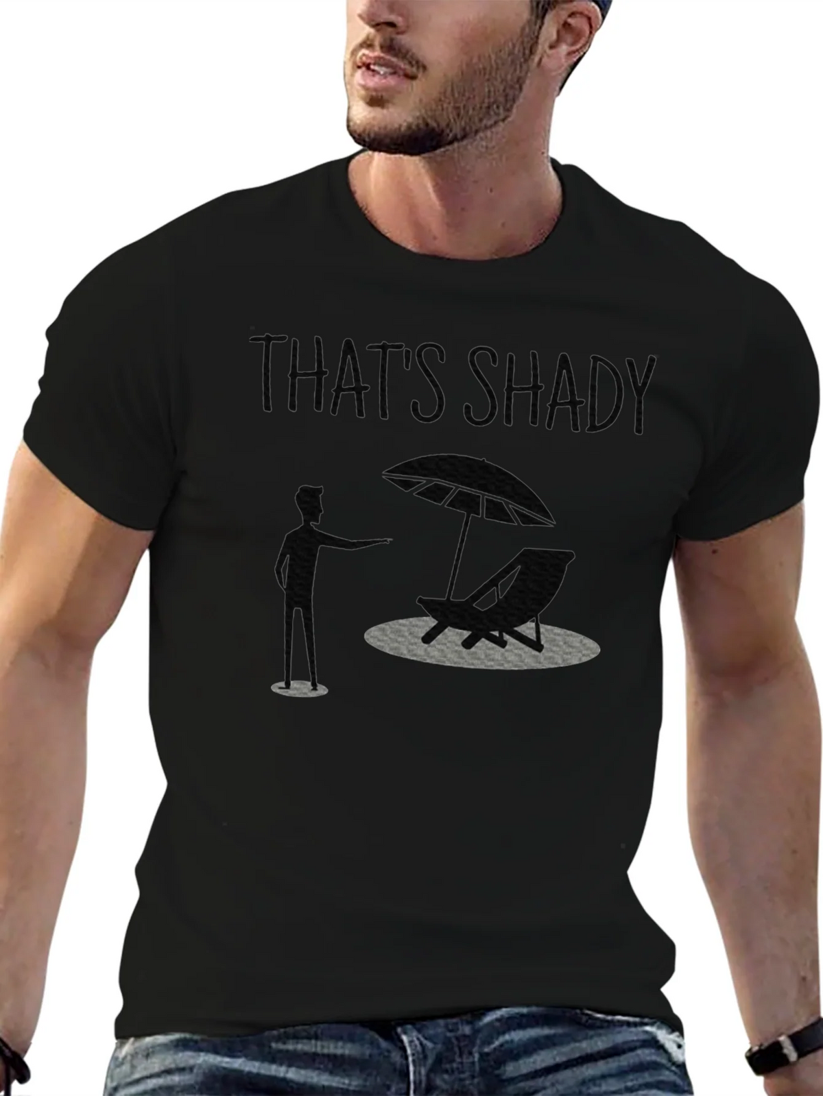 Thats Shady Mens Graphic T-Shirt product image 6