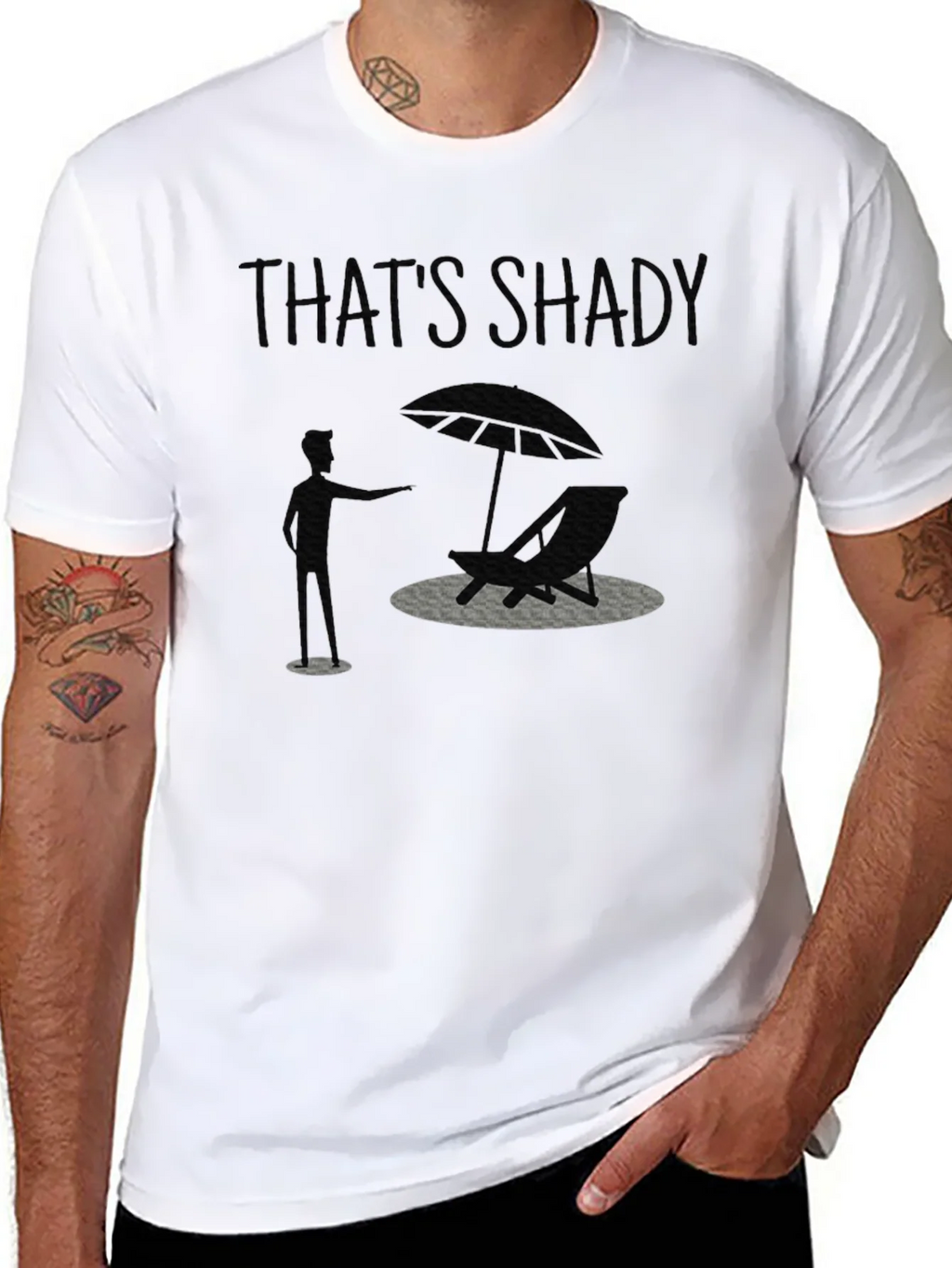 Thats Shady Mens Graphic T-Shirt product image 7