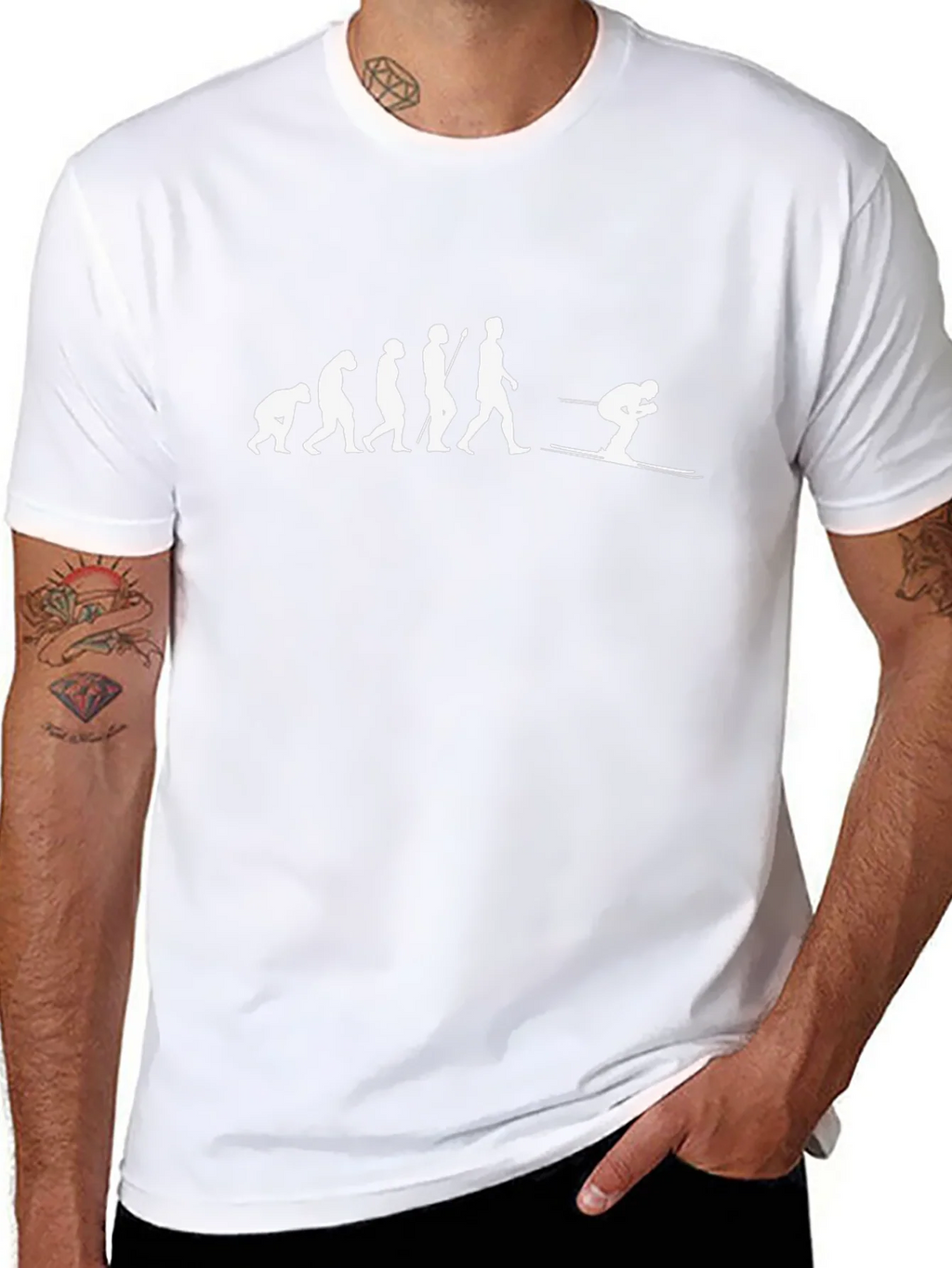 Evolution of Skiing T-Shirt product image 7