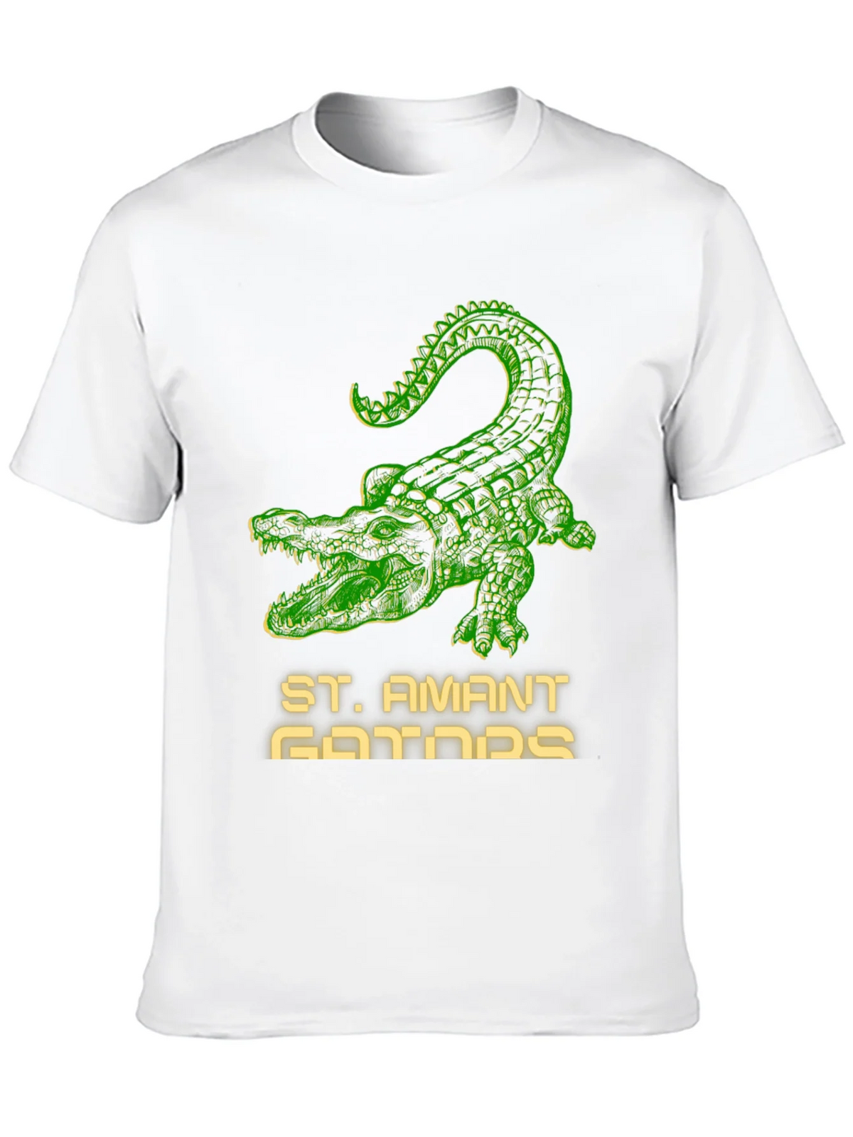 St. Amant Gators T-Shirt - Green Crocodile Design product image 9