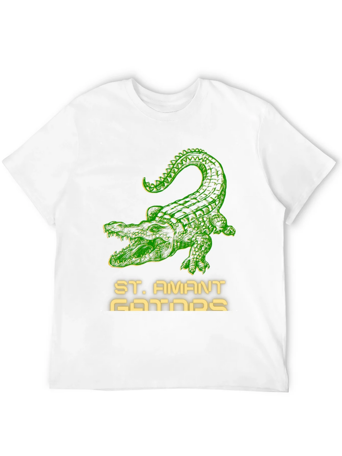 St. Amant Gators T-Shirt - Green Crocodile Design product image 11