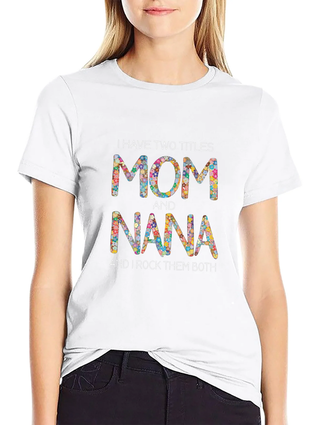 Mom and Nana Floral Graphic T-Shirt product image 8