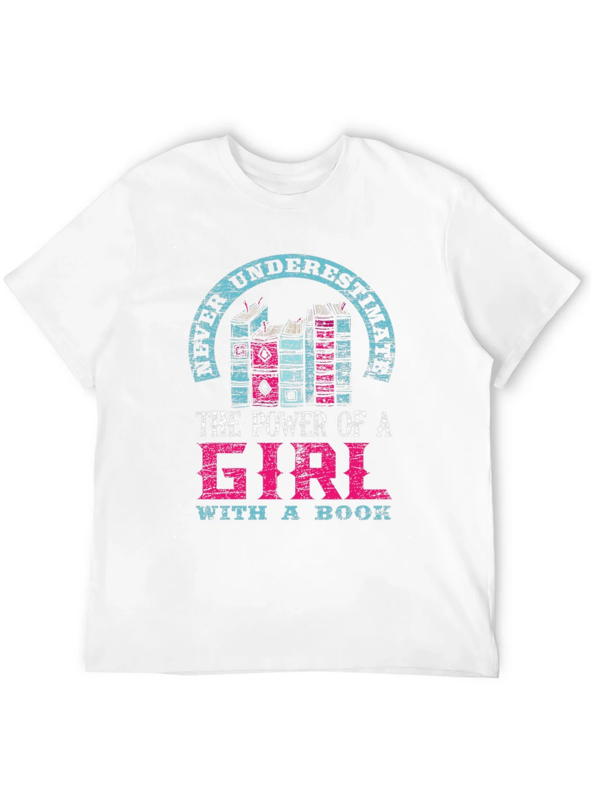 Never Underestimate Girl with a Book T-Shirt product image 11