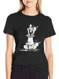 Chess King Graphic Tee - Stylish Black T-Shirt product image 1