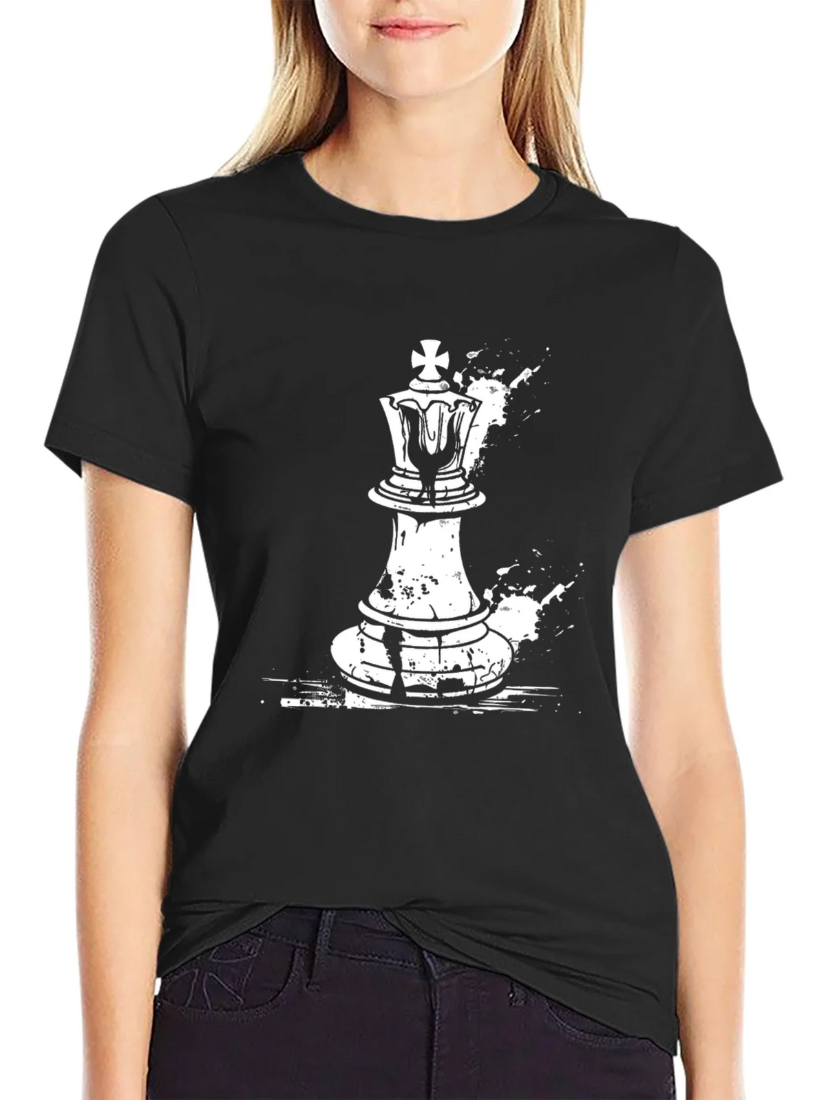 Chess King Graphic Tee - Stylish Black T-Shirt product image 1