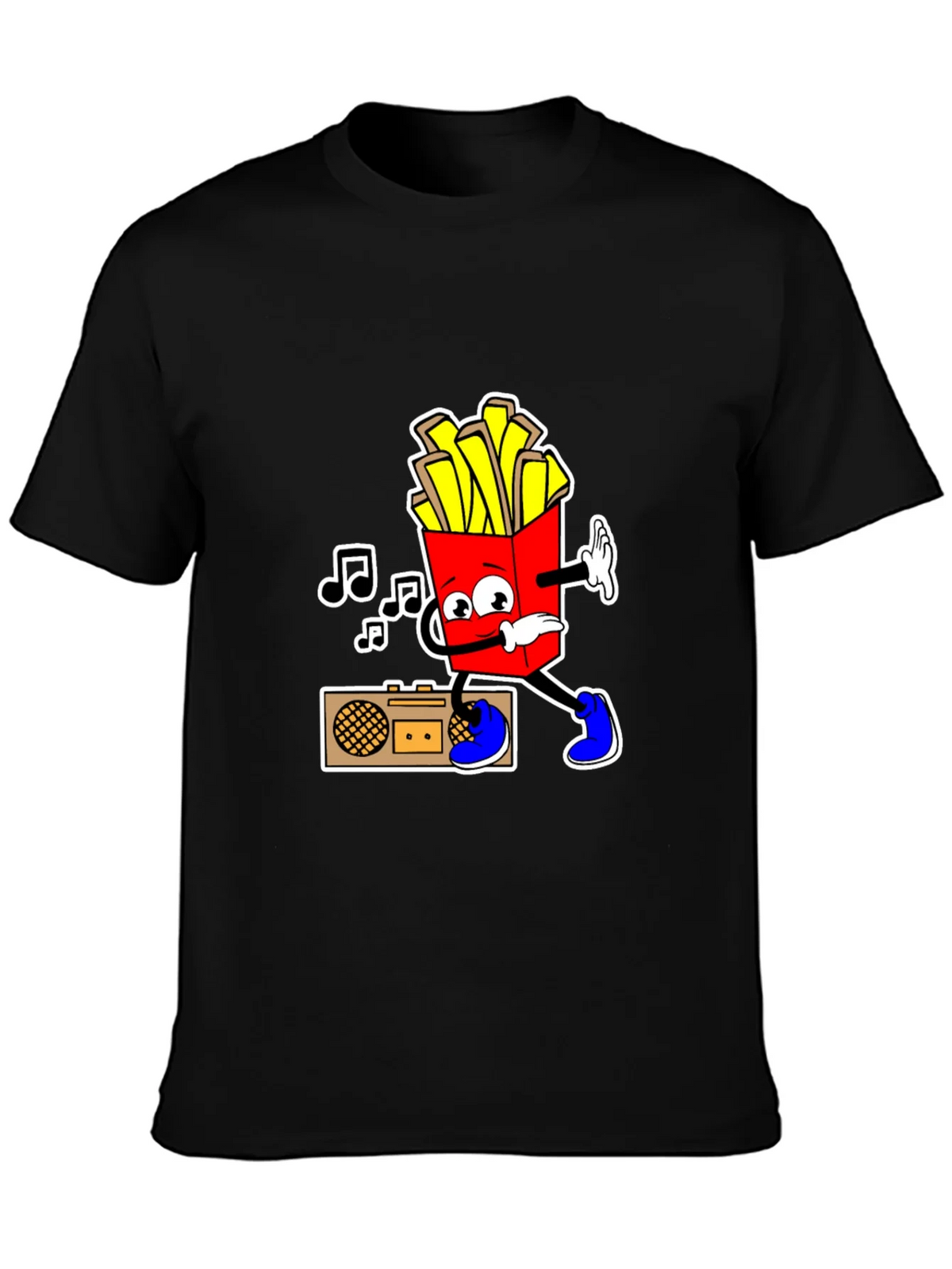 Cool Fries T-Shirt - Black Cotton Tee product image 3
