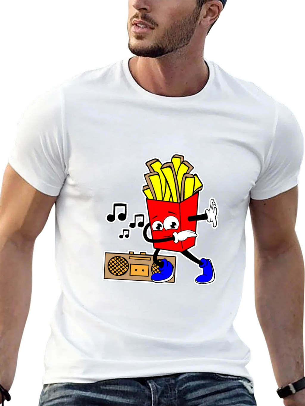 Cool Fries T-Shirt - Black Cotton Tee product image 12