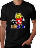 Cool Fries T-Shirt - Black Cotton Tee product image 1