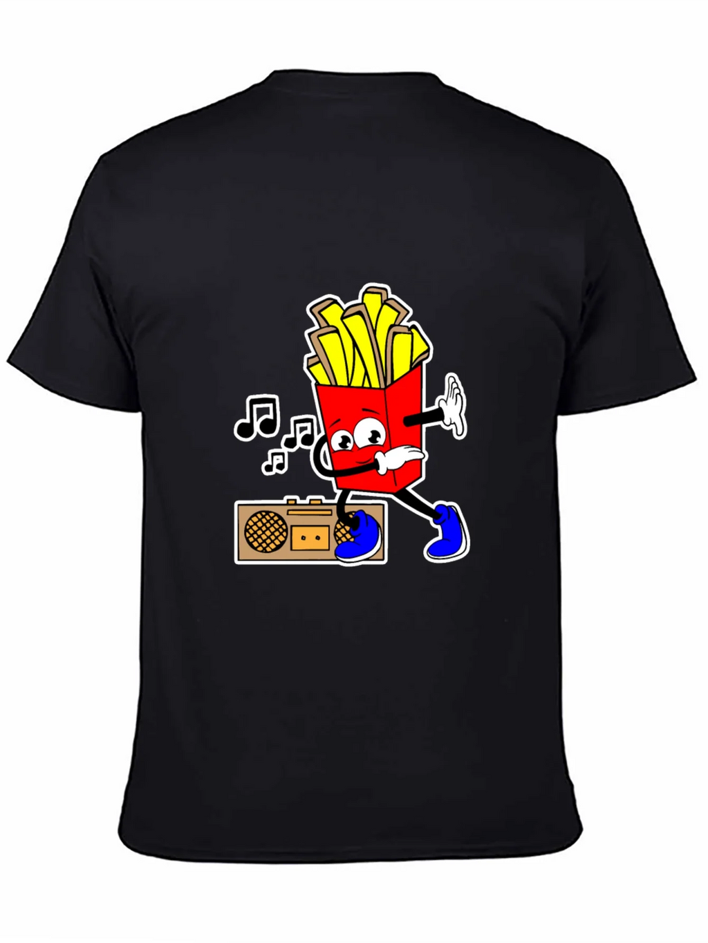 Cool Fries T-Shirt - Black Cotton Tee product image 4