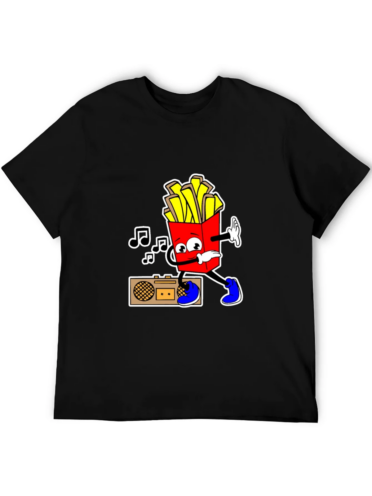 Cool Fries T-Shirt - Black Cotton Tee product image 5