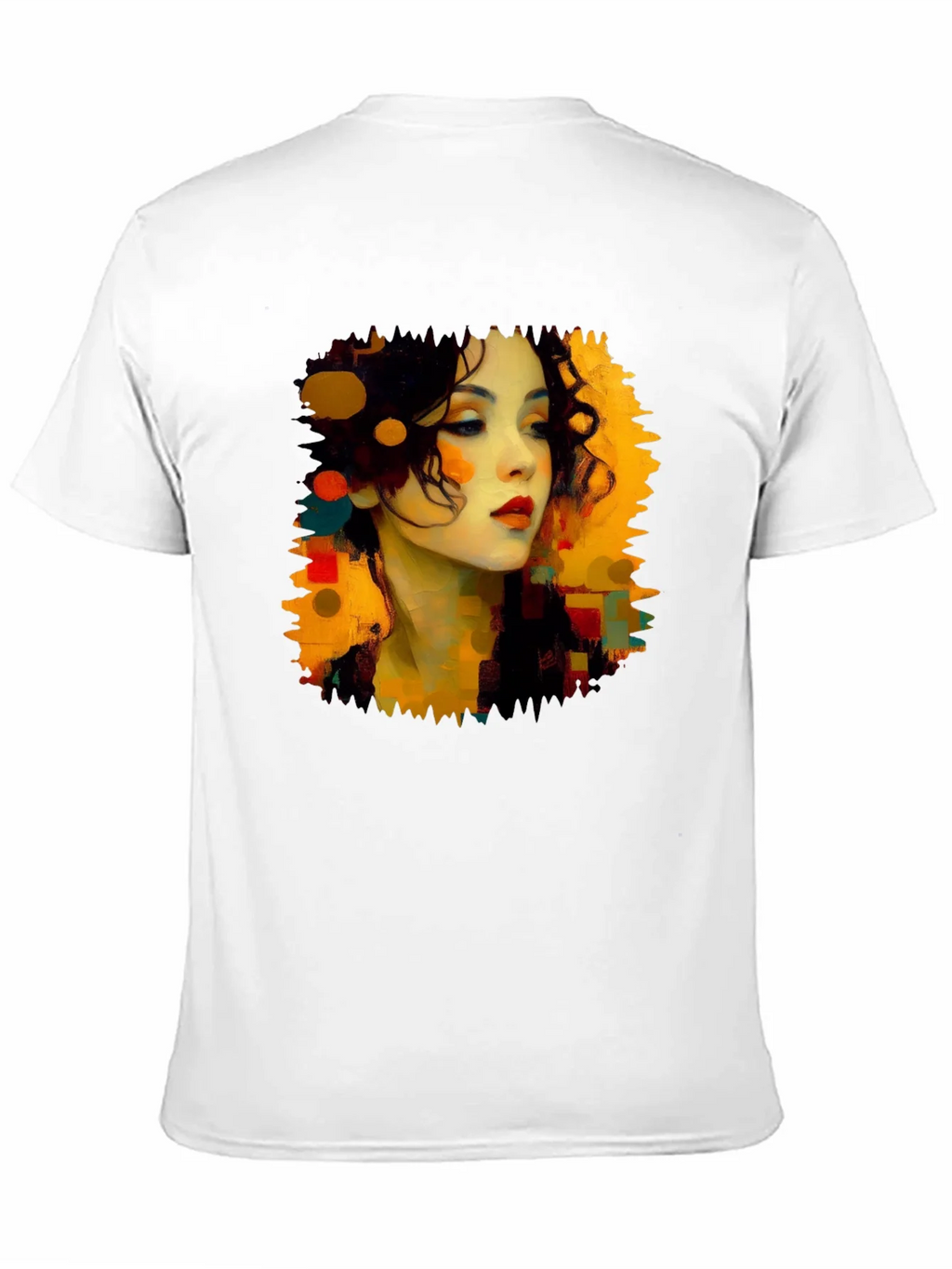 Abstract Woman Portrait Black T-Shirt product image 10
