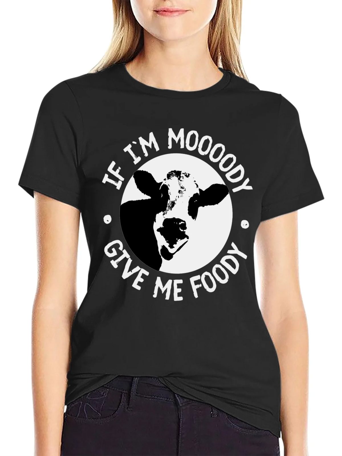 Moody Cow Graphic T-Shirt - Funny Unisex Tee product image 2