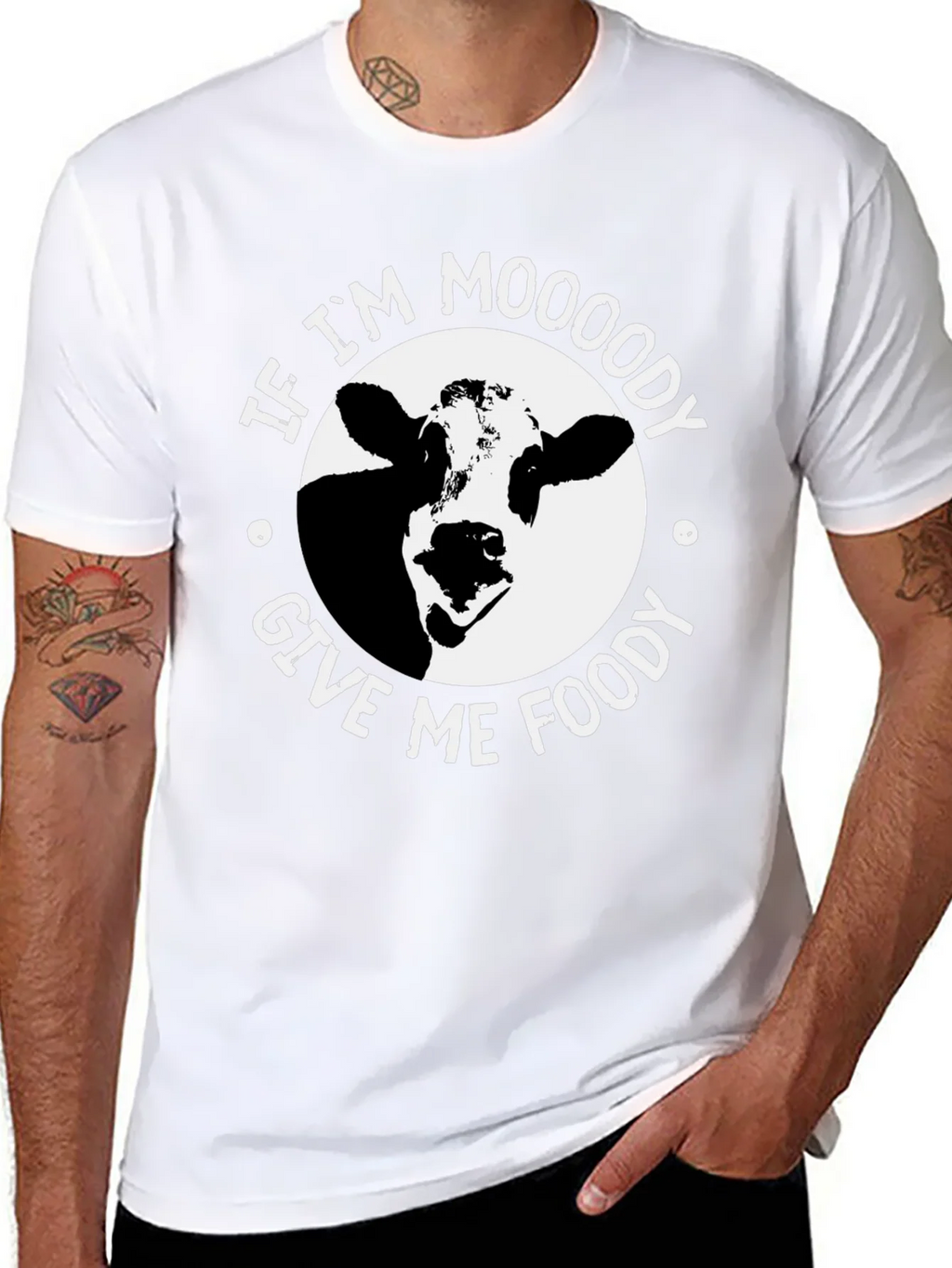 Moody Cow Graphic T-Shirt - Funny Unisex Tee product image 6
