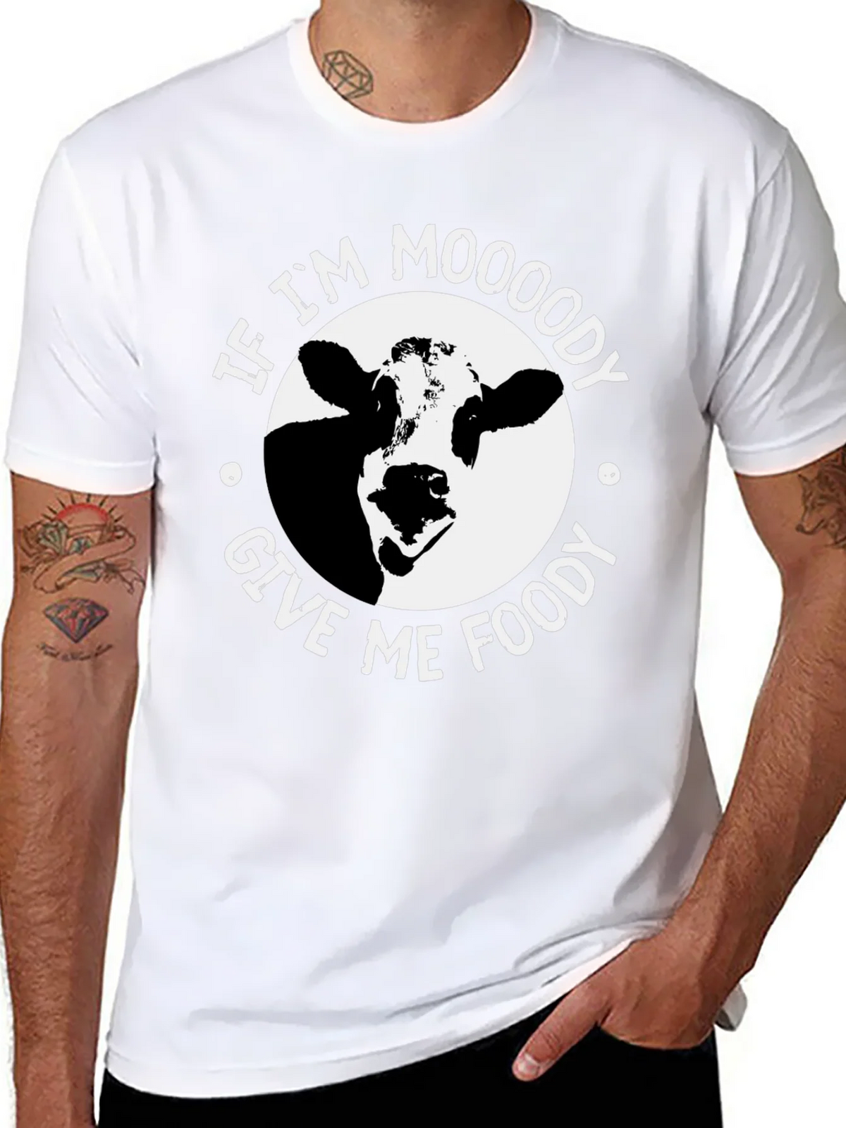 Moody Cow Graphic T-Shirt - Funny Unisex Tee product image 6