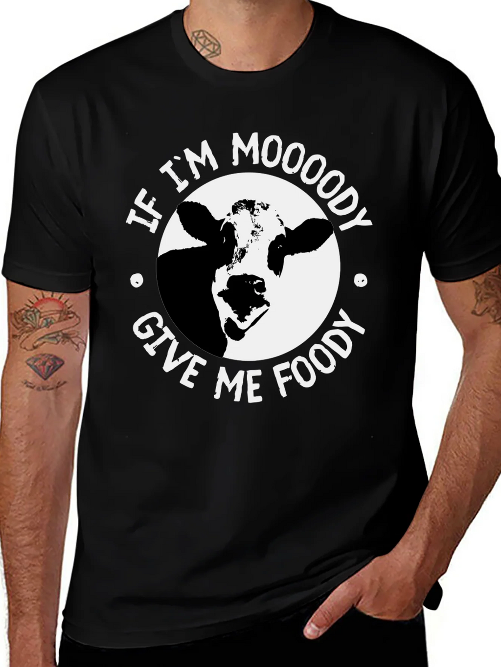 Moody Cow Graphic T-Shirt - Funny Unisex Tee product image 1