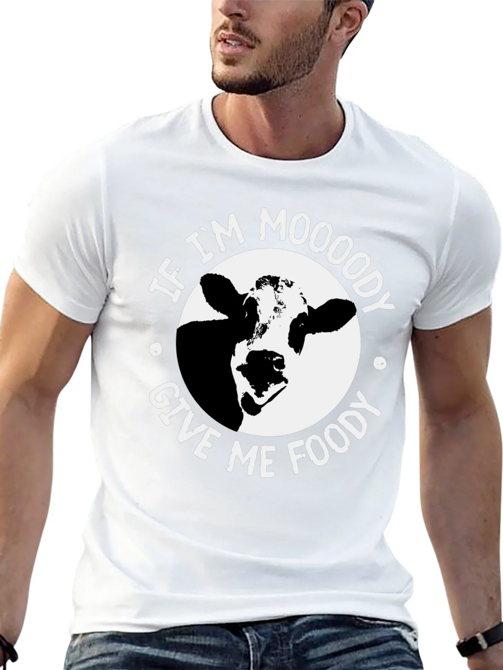 Moody Cow Graphic T-Shirt - Funny Unisex Tee product image 11