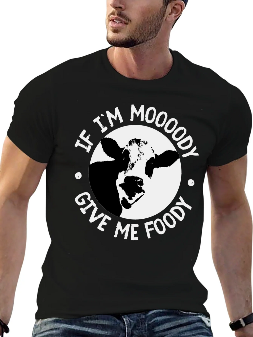 Moody Cow Graphic T-Shirt - Funny Unisex Tee product image 5