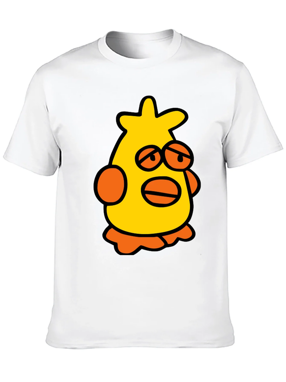 Cartoon Chicken Black T-Shirt product image 9