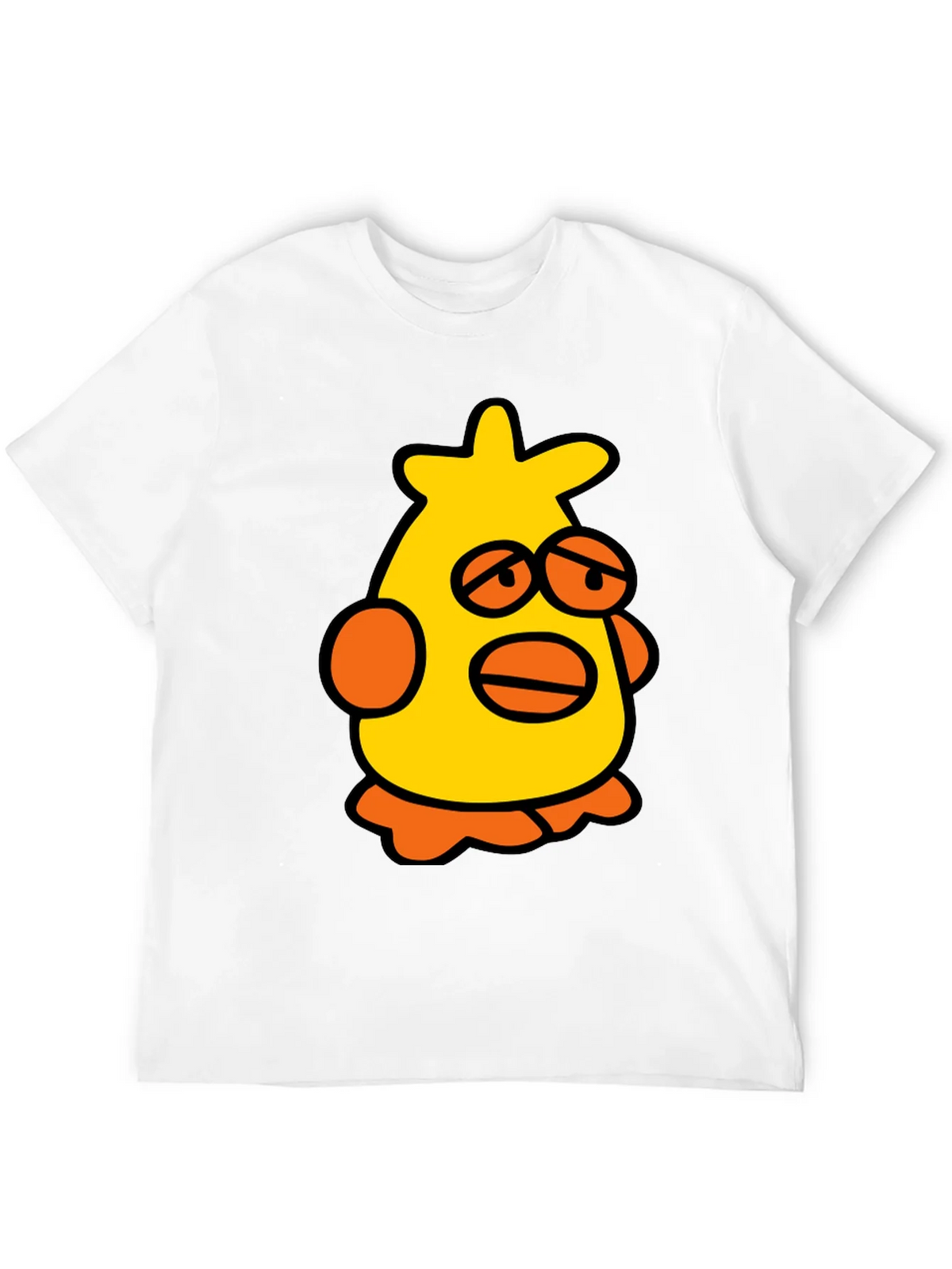 Cartoon Chicken Black T-Shirt product image 11