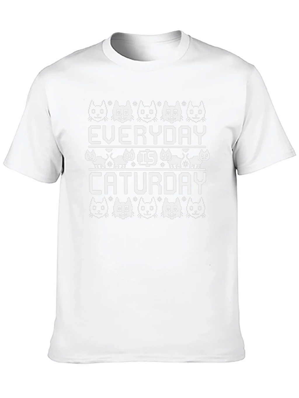 Everyday is Caturday Black T-Shirt product image 9