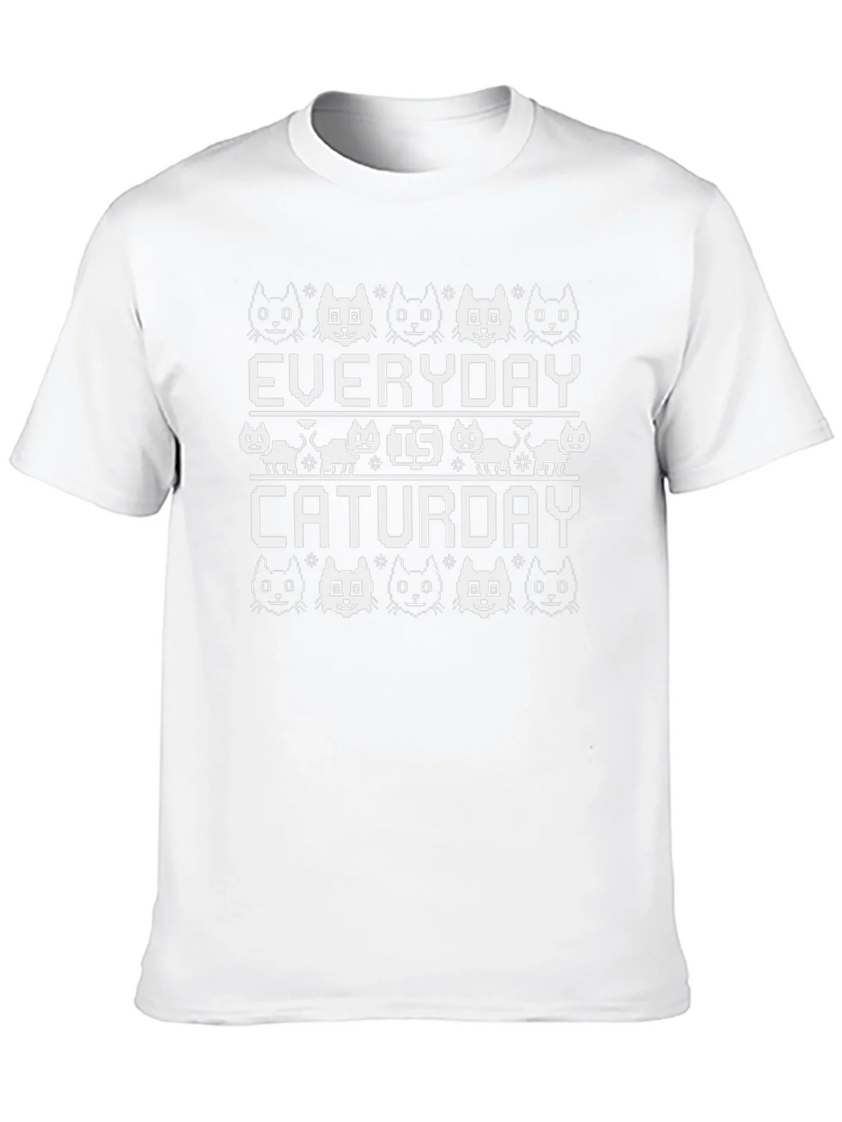 Everyday is Caturday Black T-Shirt product image 9