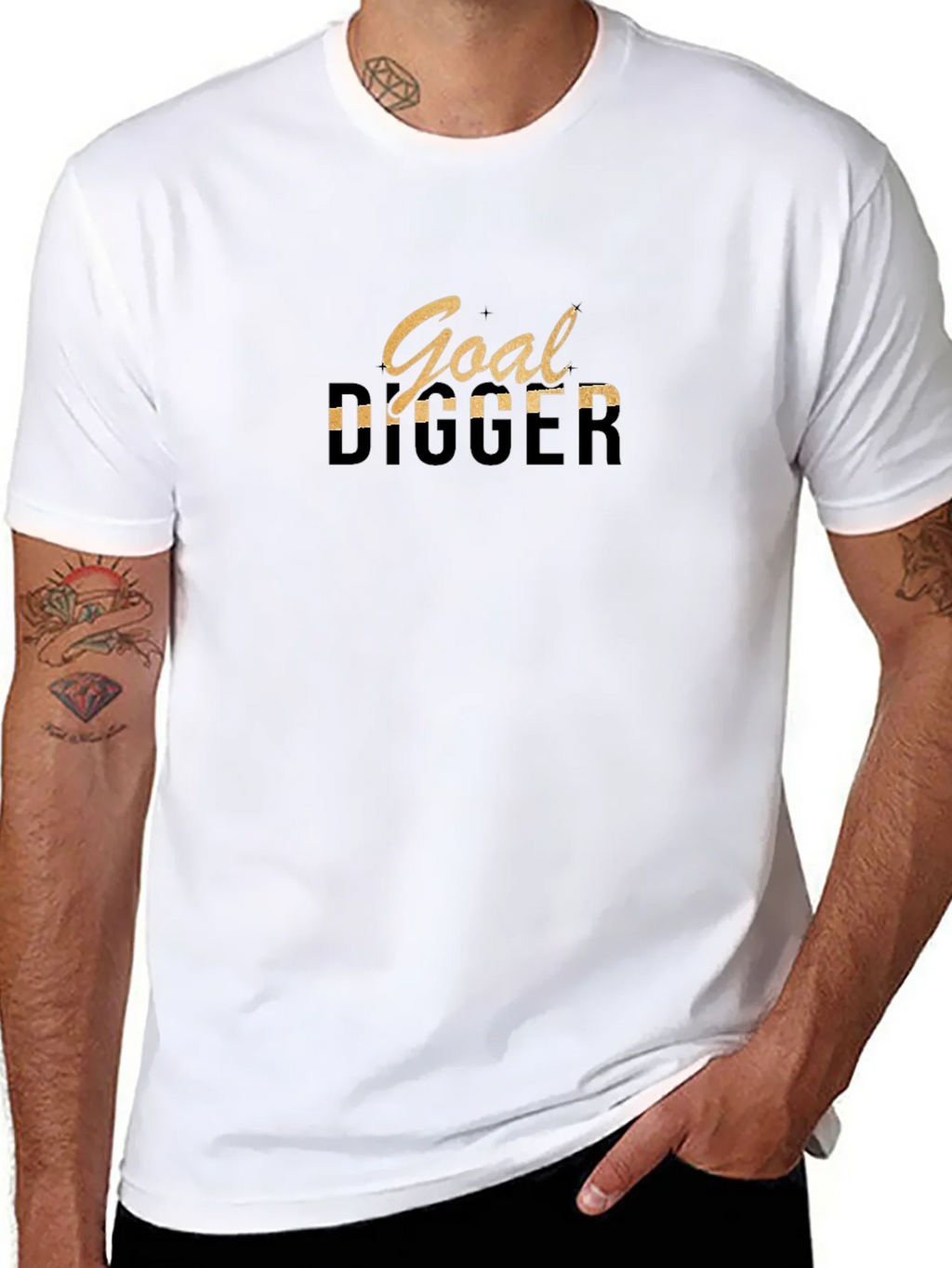 Goal Digger Graphic Black T-Shirt product image 7