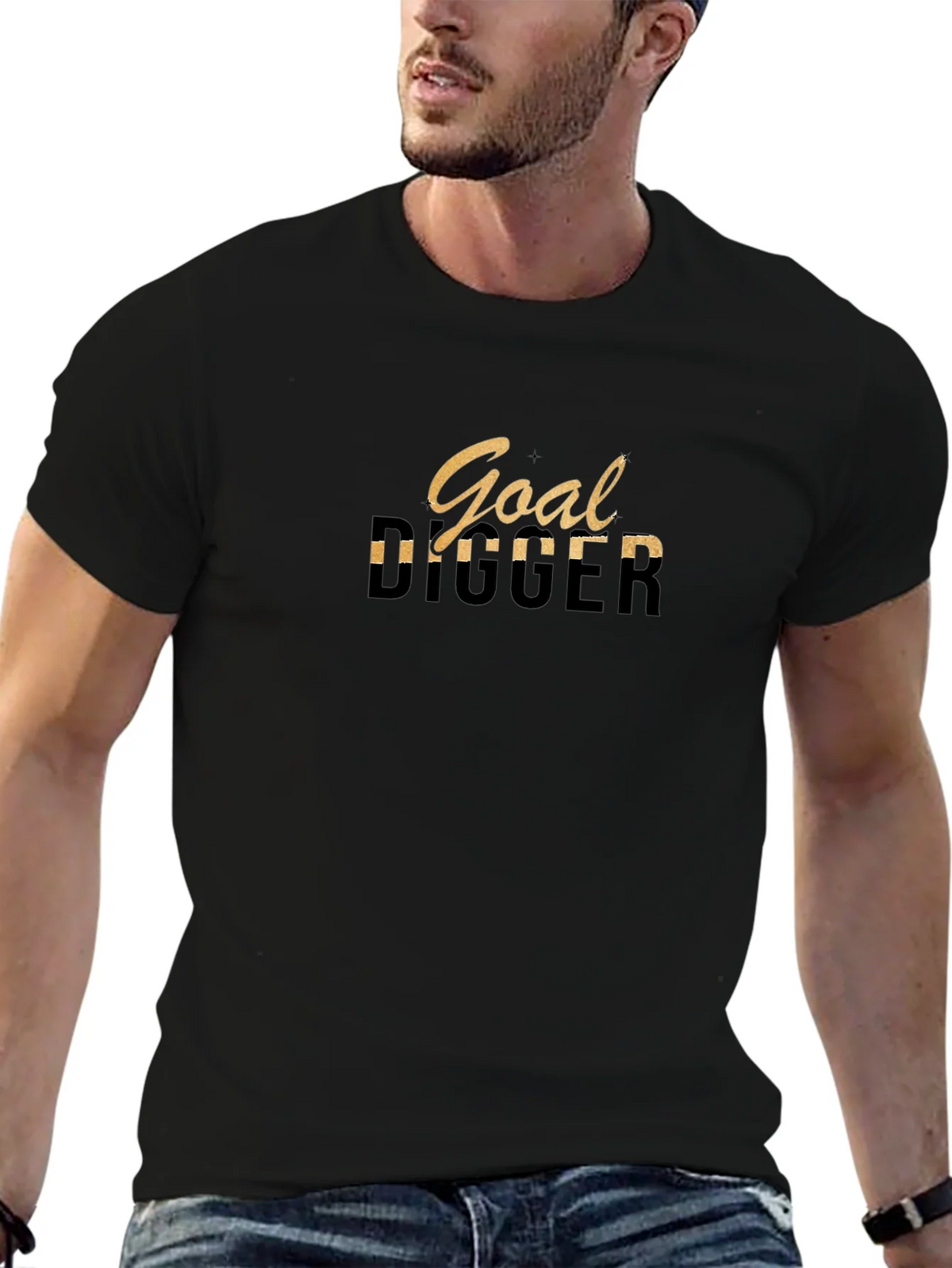 Goal Digger Graphic Black T-Shirt product image 6