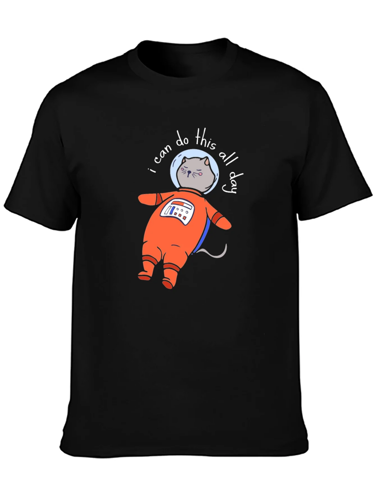 Astronaut Cat T-Shirt - I Can Do This All Day product image 3