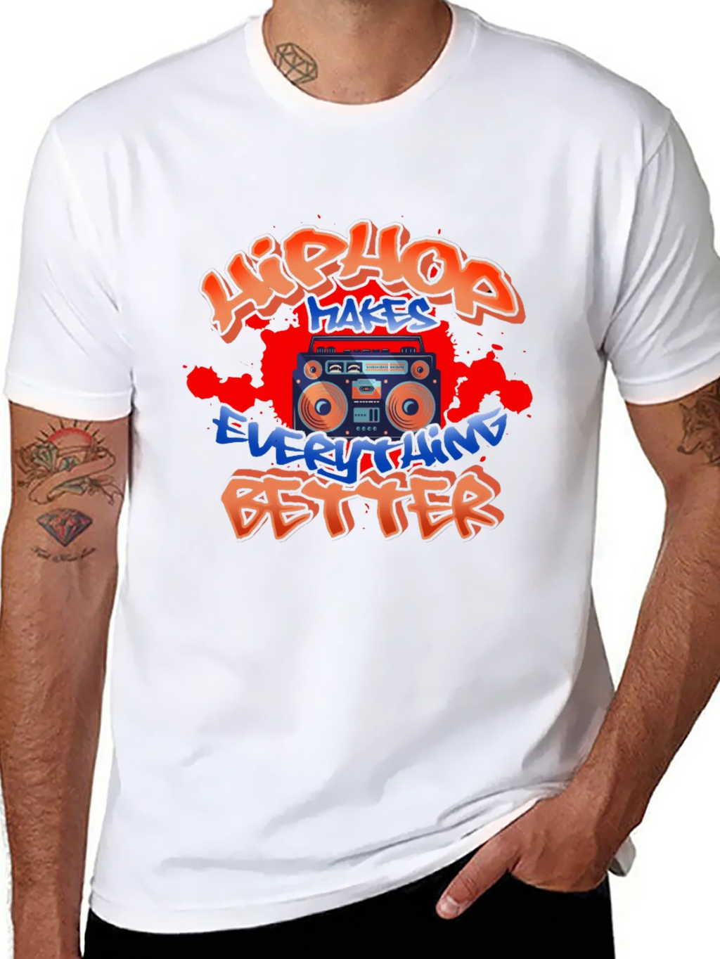Hip Hop Makes Everything Better T-Shirt product image 7