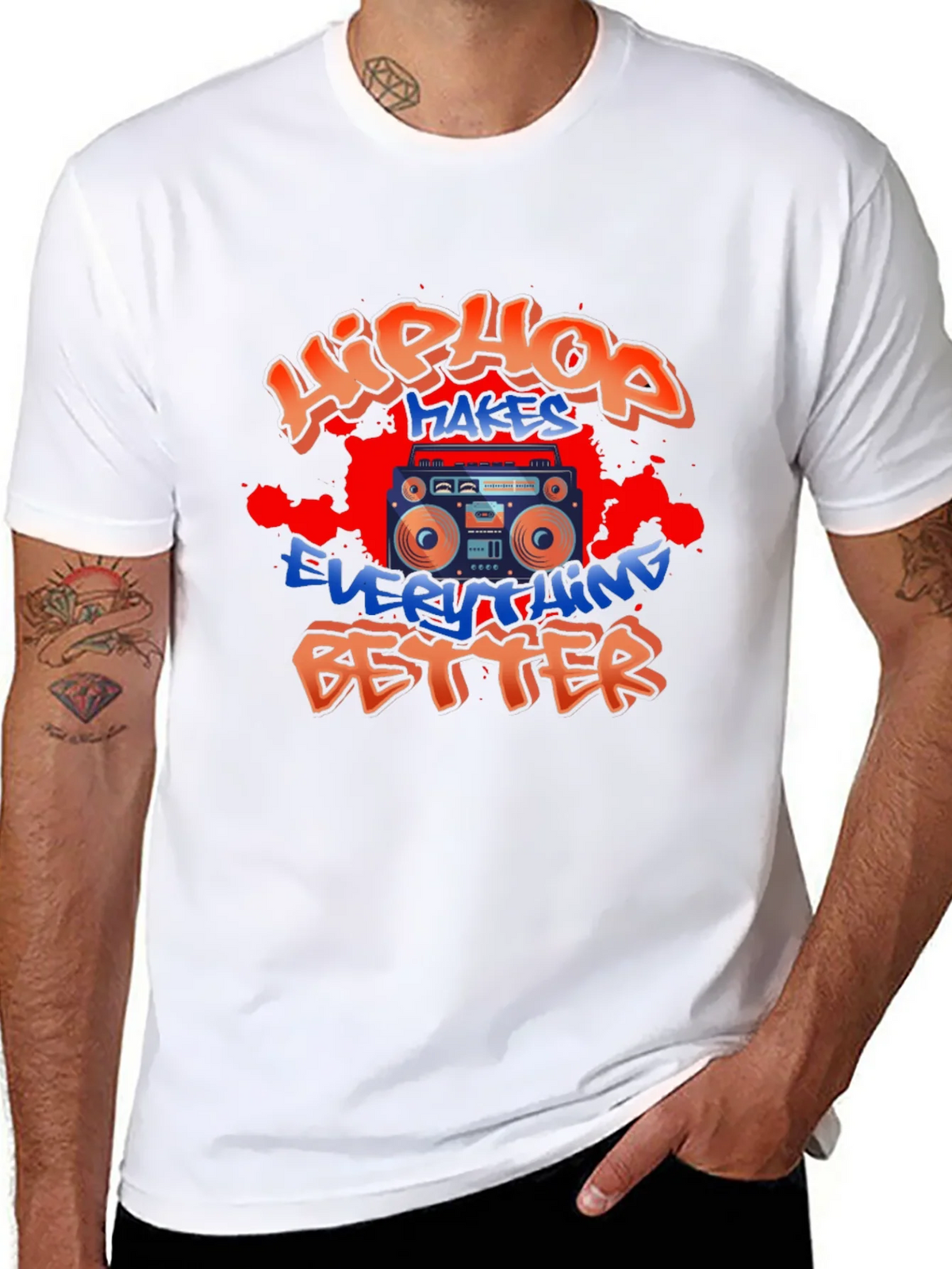 Hip Hop Makes Everything Better T-Shirt product image 7