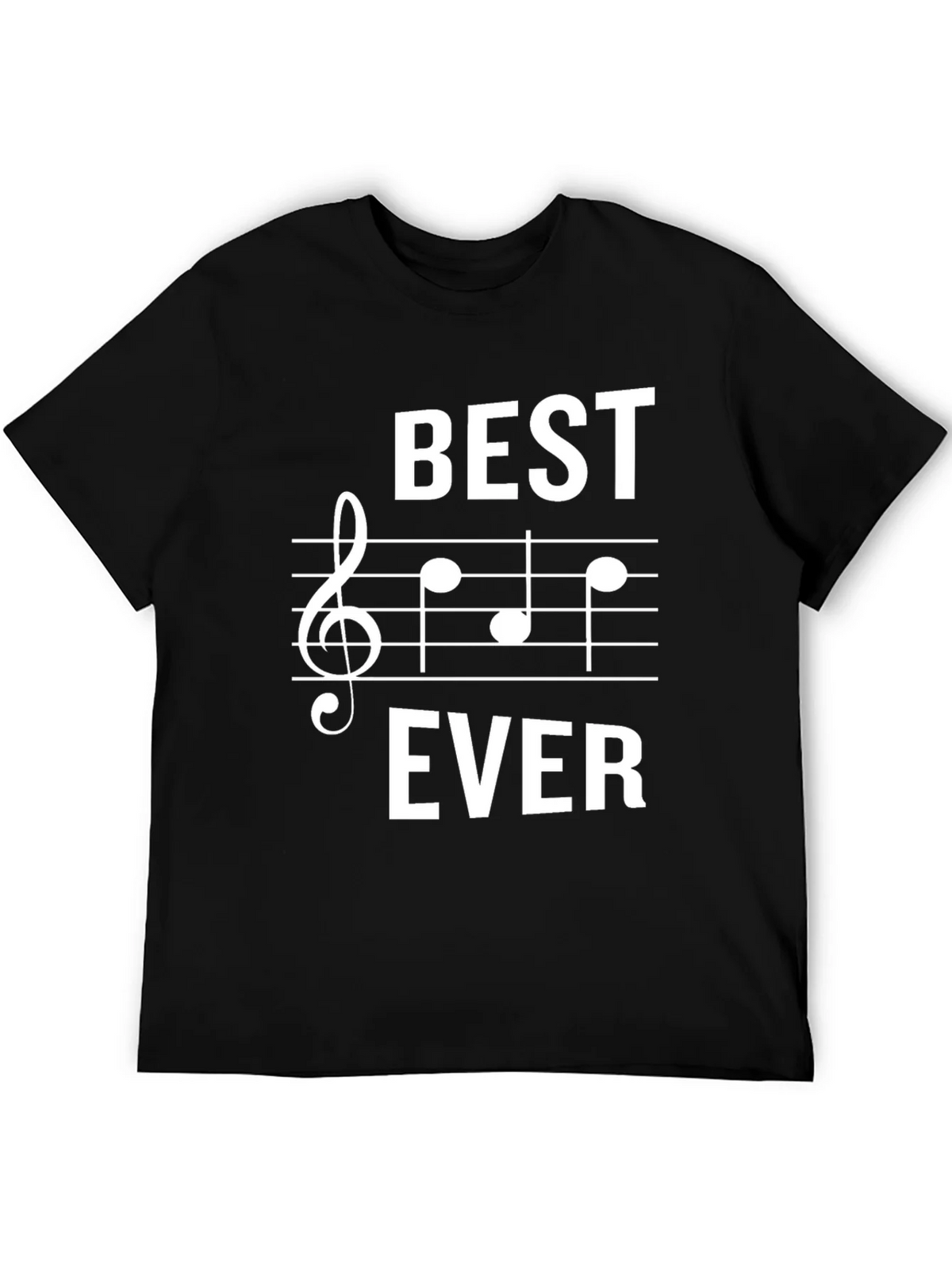 Best Ever Music T-Shirt | Treble Clef Staff Tee product image 5