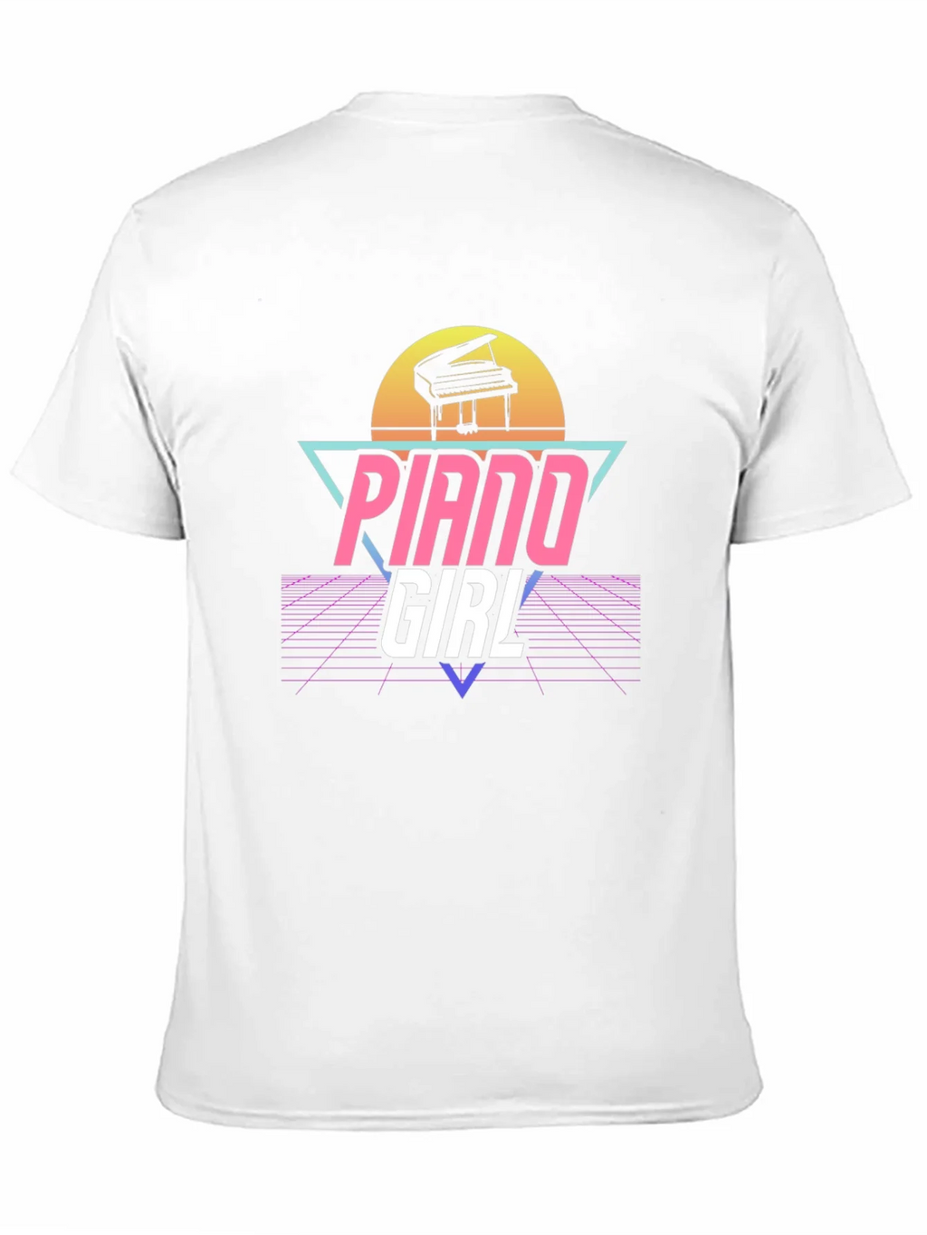 Piano Girl Retro T-Shirt product image 10