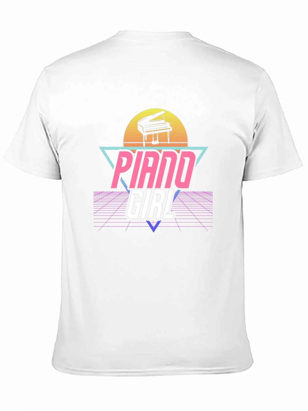 Piano Girl Retro T-Shirt product image 10