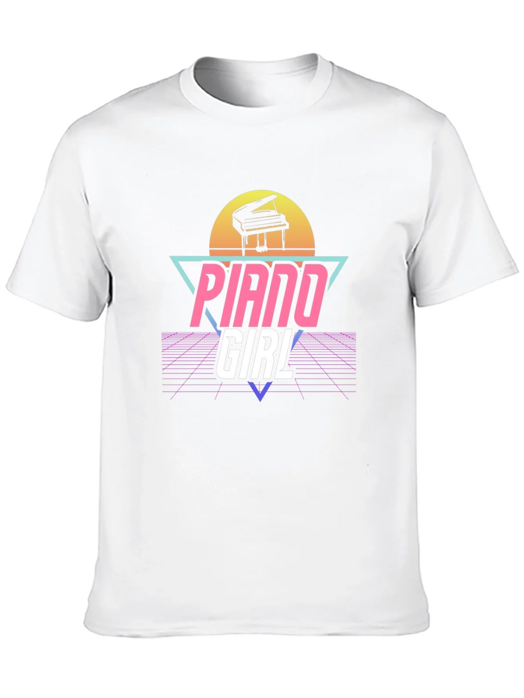 Piano Girl Retro T-Shirt product image 9