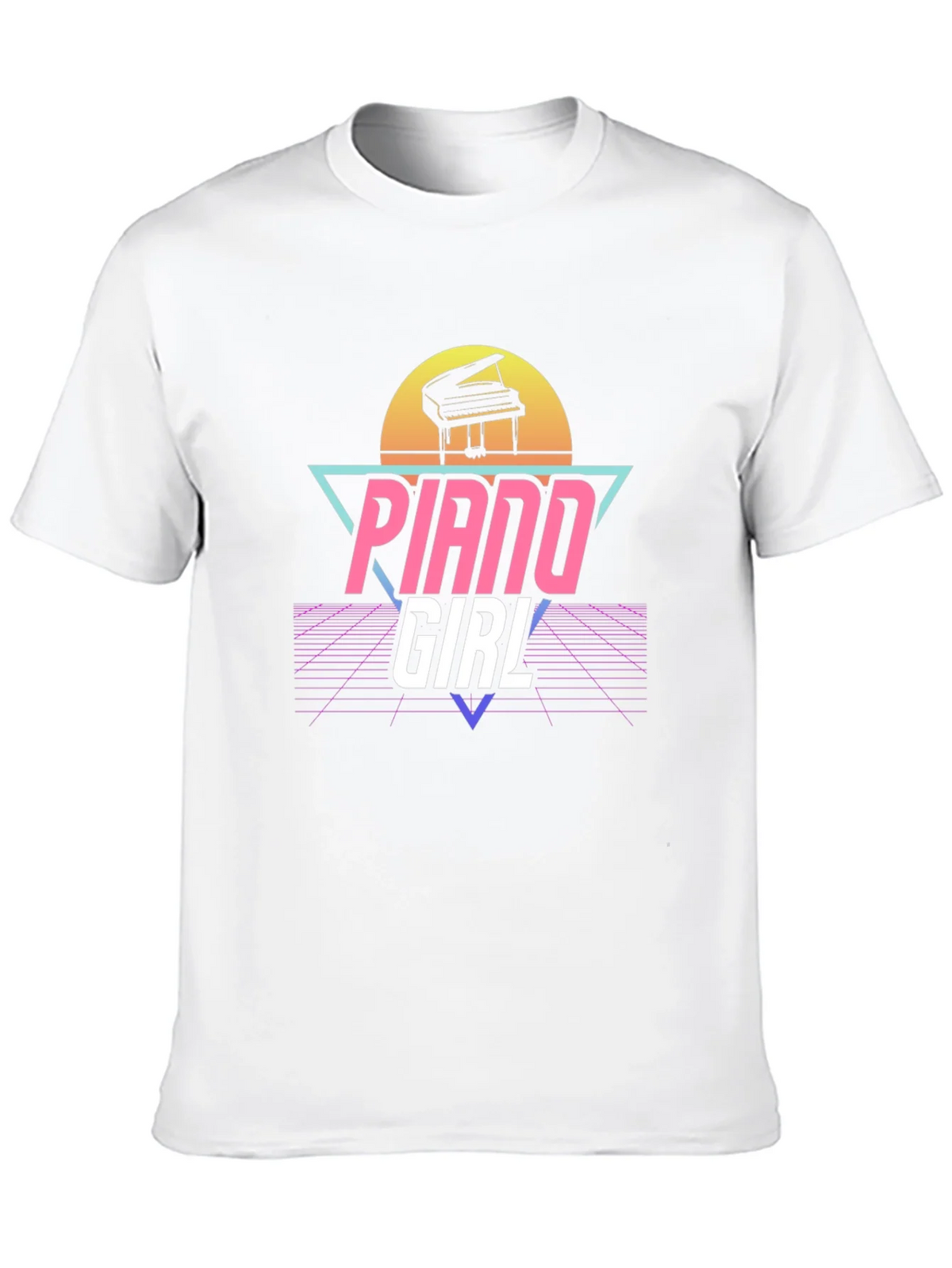 Piano Girl Retro T-Shirt product image 9