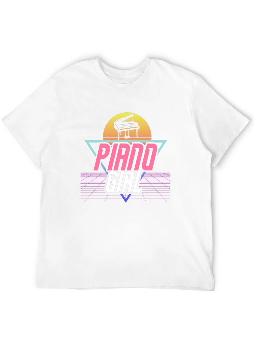 Piano Girl Retro T-Shirt product image 11