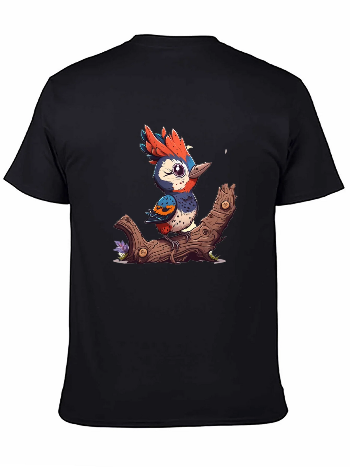 Cartoon Bird on Branch T-Shirt product image 4