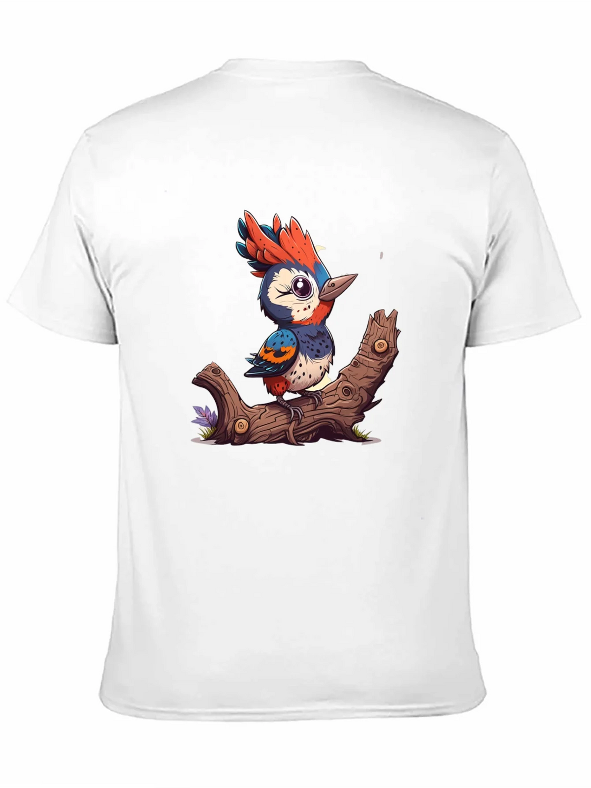 Cartoon Bird on Branch T-Shirt product image 10