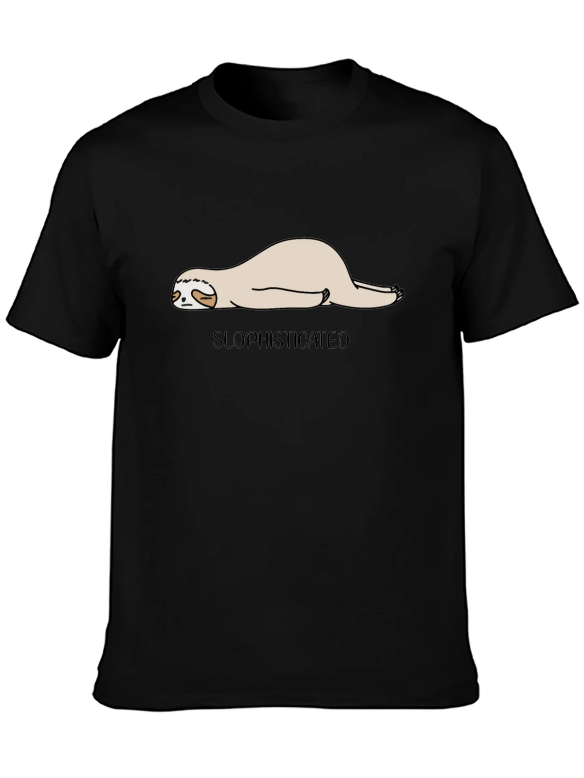 Slothisticated Black Graphic Tee product image 3