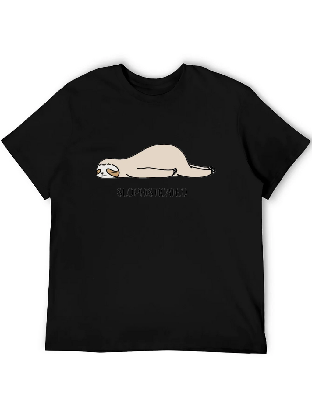 Slothisticated Black Graphic Tee product image 5