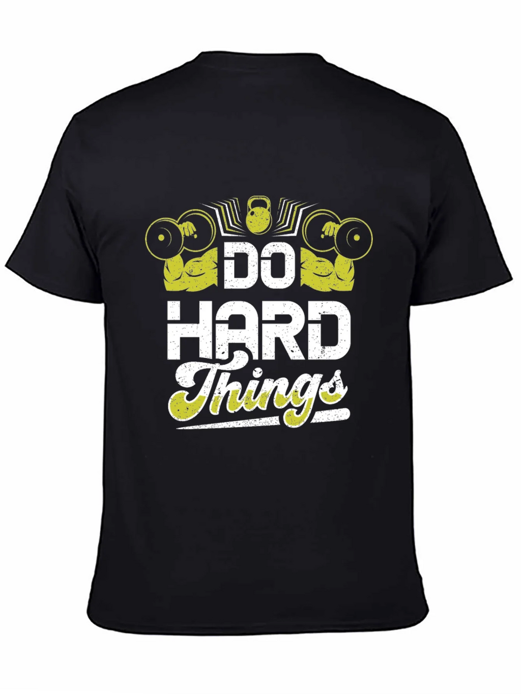 Do Hard Things Graphic T-Shirt Gym Workout Motivation Tee product image 4