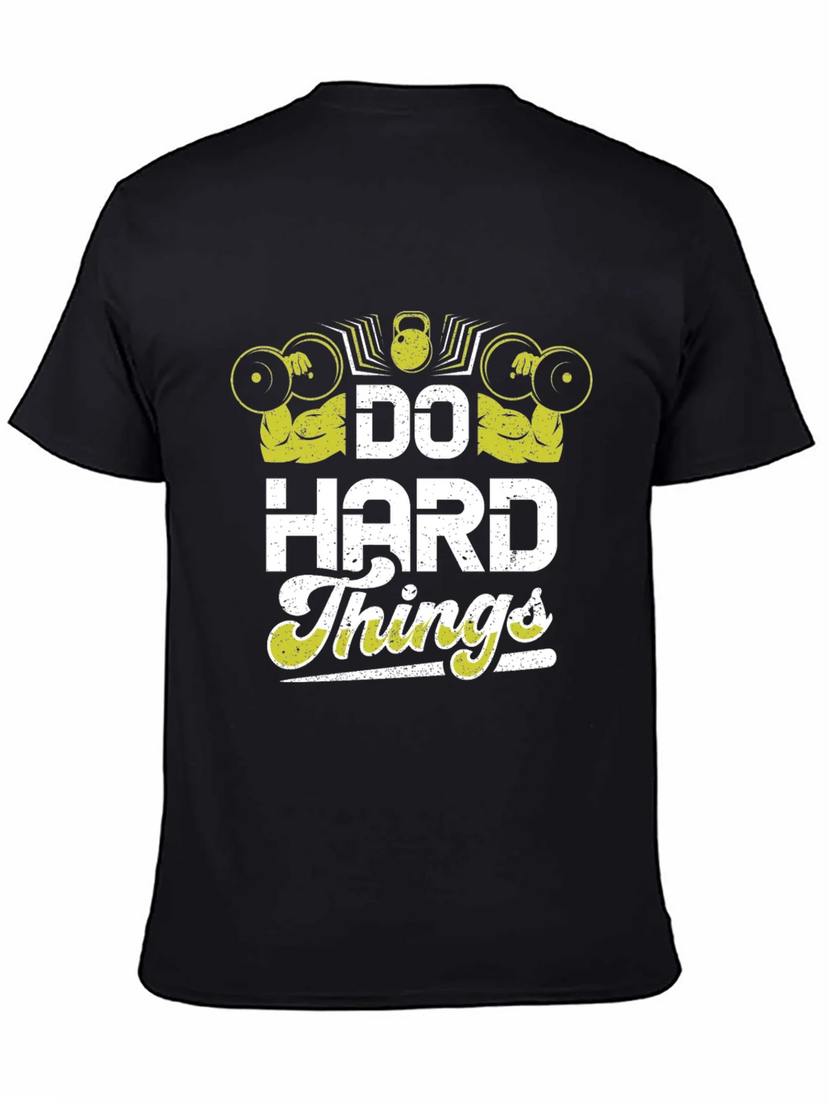 Do Hard Things Graphic T-Shirt Gym Workout Motivation Tee product image 4