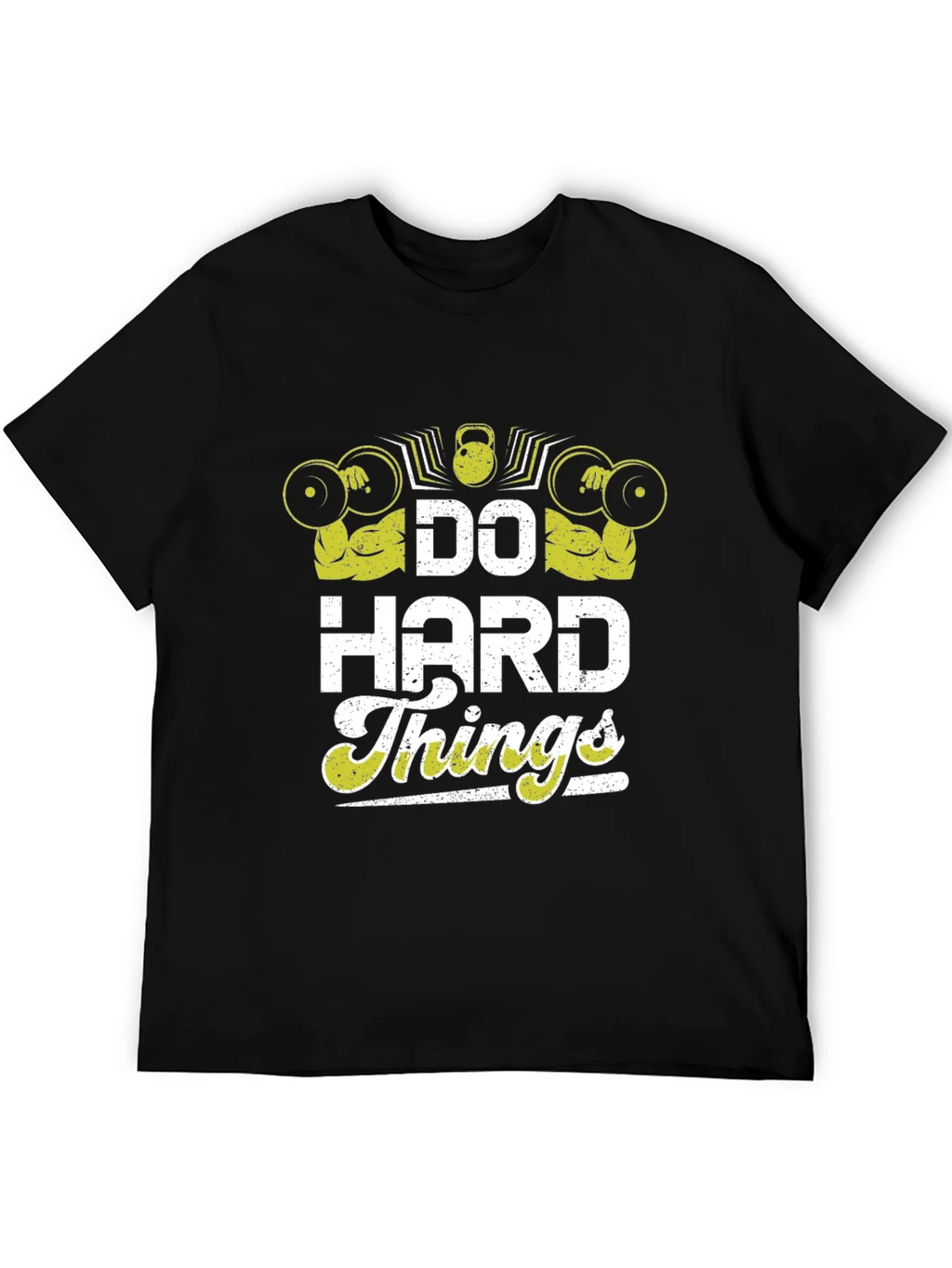 Do Hard Things Graphic T-Shirt Gym Workout Motivation Tee product image 5